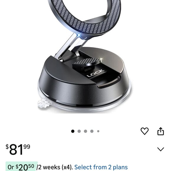 Car Phone Holder for MagSafe [78+LBS Ultra Grip | 2400gf Magnetic Power] 360° Fo - Picture 1 of 6